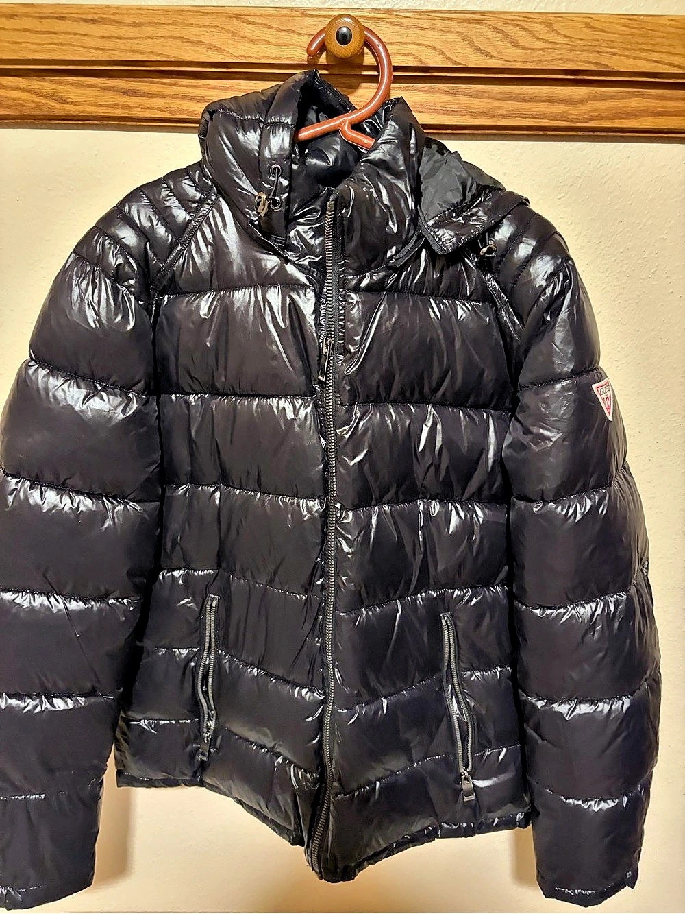 GUESS Black Puffer Jacket Like New